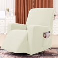 thumbnail image 2 of 2024 Recliner Slipcover with Pockets Stretch Furniture Chair Cover  Gray, 2 of 6