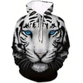 thumbnail image 2 of Sudadera con capucha con estampado 3D de tigre animal, temporada de primavera y otoño, jersey de moda para hombre de talla grande, camisa deportiva informal y fresca para exteriores, 2 of 5