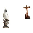 thumbnail image 1 of Escultura De Resina De Loro Y Jesús, Figura Decorativa De Animal Y Adorno Religioso Sagrado Para Escritorio De Interior, Centro De Mesa Y Decoración De Oficina., 1 of 8