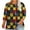 Yellow Plus Size Blouse for Women_0, variant on CYMMPU Blouses for Women Dressy Casual Round Neck Tunic Tops Floral Printed 3/4 Sleeve Loose Fit Spring Tops Summer Trendy Shirts Plus Size T-Shirt L