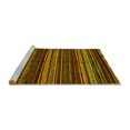 thumbnail image 2 of Ahgly Company Machine Washable Indoor Square Oriental Yellow Modern Area Rugs, 3' Square, 2 of 4
