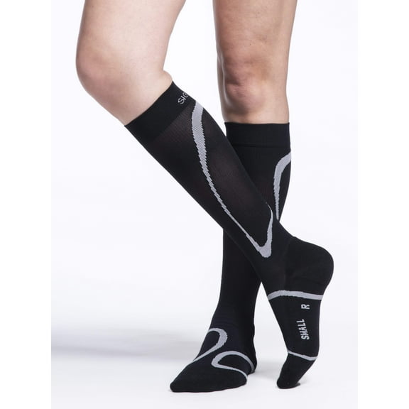 Sigvaris Motion 412 High Tech 20-30 Knee High Compression Socks Black LL