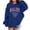 AB1099 Navy, variant on Tisuna Girls Hoodies Kids Elegant Letter Print Hoodie With Kangaroo Pocket Teen And Youth Everyday Wear Long Sleeve Tops Clothes Size 3-4 Years