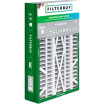 Filterbuy 14.5x27x5 MERV 8 Dust Defense, Pleated HVAC AC Furnace Air Filters for Trane, American Standard, Honeywell, and Accumulair (1-Pack)