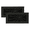 Powder Coated Black, variant on SET OF 2 Spooky Gothic Vent Cover 4"x10" Duct Opening (Overall 5-1/2"x 11-3/4") in Spider Web Solid Cast Aluminum Register Cover || Powder Coated White No holes