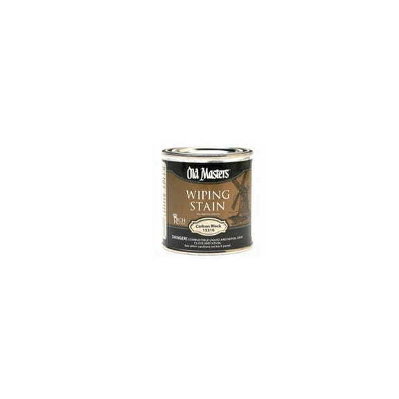 1/2 pt Old Masters 15316 Carbon Black Old Masters Oil-Based Wiping Stain