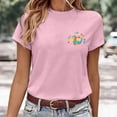 thumbnail image 5 of WEIWEN Autism Awareness Shirts for Women Love Needs No Words Teacher Tshirts Crew Neck T-Shirt Womens Tops Dressy Casual Outfits (Pink, XL), 5 of 5