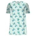 thumbnail image 7 of Axiiglly Floral Tops for Women Crew Neck Summer Shirts Short Sleeve Fashion Shirts Loose Casual Going Out Tops, 7 of 7