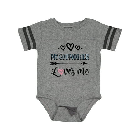 

Inktastic My Godmother Loves Me Godchild Gift Baby Boy or Baby Girl Bodysuit
