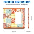 thumbnail image 2 of 1-Gang Screwless Pioneer Floral Decorative Wall Plates,Size 1-Gang 2.9"W X 4.7"H,Unbreakable Thermoplastic Faceplate Cover for Kitchen Living Room Bedroom Decorator Receptacle Outlet Switch, 2 of 5