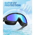 thumbnail image 3 of Mapskey Gafas de Natación para Hombre y Mujeres Adultos, sin Fugas, a Prueba de Fugas, Lentes de Ángulo Amplio Irrompibles con Protección UV400, Antiempañantes, 3 of 7