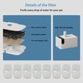 thumbnail image 4 of 16-Pack Replacement Filters for Petlibro Dockstream Cat Water Fountain PLWF005 PLWF115 PLWF105, 8 Months Set of Cat Water Fountain Filters, White, 4 of 5