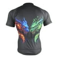 thumbnail image 4 of joogoo Cool Dragon Heads Pattern Men's Cycling Jerseys Mountain Bike Short Sleeve Tops M, 4 of 7