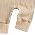 thumbnail image 5 of Karoyedx Baby Girls Clothes Infant Baby Girl Fall Outfit Sweatshirt Romper Letter Embroidery Long Sleeve Jumpsuit Newborn Clothes Beige Size,3-6 Months, 5 of 5