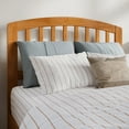 thumbnail image 5 of AFI Quincy Twin XL Solid Wood Low Profile Platform Bed, Light Toffee, 5 of 12