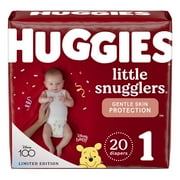 Huggies Little Snugglers Baby Diapers, Size 1, 20 Ct, Convenience Pack