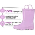 thumbnail image 2 of Kushyshoo Little Big Kids Rain Boots Boys Girls Lilac Solid Boots Size 11, 2 of 7