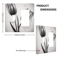 thumbnail image 2 of Tulipa Black And White (2) Switch Cover Decorative Wall Plate, 2 of 5