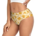 thumbnail image 2 of Balery Autumn Fall Yellow Leaves Ropa Interior de Algodón para Mujer con Dibujo – Braguitas Cómodas y Elásticas, Estilo Clásico-XX-Large, 2 of 6