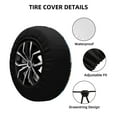thumbnail image 4 of Balery Christmas Treetire Cover Waterproof Dust-Proof, Universal Spare Wheel Tire Cover For Trailer, Rv, Suv Truck And Vehicle Camper Accessories-15 Inch, 4 of 9