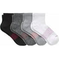 thumbnail image 2 of Hanes Women's Cushioned Ankle Socks, Absolute Active Ankle Socks For Women, Seamless Toe, 4-Pairs, 2 of 5