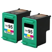 2 Pack 95 Color Ink Cartridge compatible for Deskjet 460 5740 5743 6540 OfficeJet 6200 7210 Printer Series