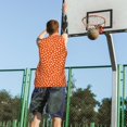 thumbnail image 5 of Honeii Dots On Orange Background print basktball shirt for men and women, Unisex basketball jersey for Theme party-XX-Large, 5 of 6