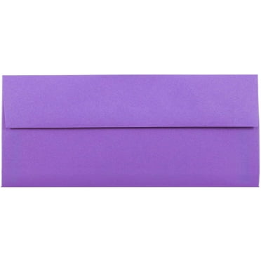 JAM Paper No. 10 Envelopes, 4 1/8 x 9 1/2, Violet Purple, 1000/Carton