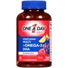 One A Day VitaCraves Multivitamin Gummies Plus Omega 3 DHA, Supplement with Vitamins A, C, D, E, B6, B12, and DHA Omega-3, 100 Count