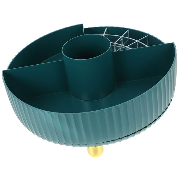 TEHAUX Rotating Makeup Organizer Vanity Bathroom Organizer Cosmetics Skin Care Perfume Organizer