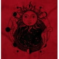 thumbnail image 2 of Celestial Sun Space Hands Spiritual Womens Slim Fit Graphic Tee Brisco Brands X, 2 of 5