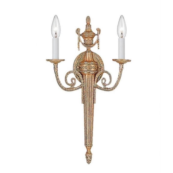 Arlington Two Light Sconce in Classic Style 12.5 inches Wide By 20 inches High Bailey Street Home 49-Bel-1627943