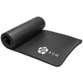 thumbnail image 2 of AUM High Density HD Foam Tech Yoga Exercise Mat - 72" x 24" x 1/2" - Black, 2 of 2