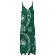 thumbnail image 4 of Green Paisley Moon Design Pattern Background Design Sleeveless Dress Woman Fashion Long Dresses Women's Summer Suit Dress 2025, 4 of 7