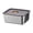 Grey S, variant on Grey S Stainless Steel Food Storage Vessel With Airtight Lid For Kitchen And Fridge Display