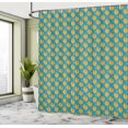 thumbnail image 4 of Ambesonne Squirrel Shower Curtain, Fluffy Happy Birthday Art, 69"Wx84"L, Marigold and Dark Pink, 4 of 4