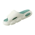 thumbnail image 4 of EVA Slippers Beach Slippers Unisex Sandals Thick Platform Nonslip Comfort Adults White 44 to 45, 4 of 8