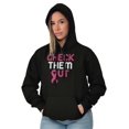 thumbnail image 4 of Breast Cancer Check Them Out BCA Hoodie Sweatshirt Women Brisco Brands S, 4 of 6