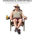 thumbnail image 4 of Dycanpo Adirondack Chairs Set of 6 with Cup Holder, 300lbs Weather Resistant, Dark Brown, 4 of 8