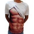 thumbnail image 4 of Camiseta Estampado 3d Músculos Para Hombres, 4 of 4