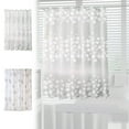 thumbnail image 1 of Jiaeri Rideau de Douche Imperméable avec Crochets, Rideau de Salle de Bain Imprimé EVA Sans Perçage, Rideau de Douche Décoratif Coloré pour Cloison de Salle de Bain, 1 of 9