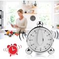 thumbnail image 4 of Temporizador de cocina para cocinar, despertador con cuenta regresiva, cuerda de 60 minutos (plateado), 4 of 4