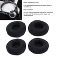 thumbnail image 3 of Almohadillas para la oreja de reemplazo de 4 paquetes, cojines de Terciopelo Suave y Espuma de Espuma, Auriculares para YH100 ATH WS70 ATH WS99 ATH WS77 MDR V55 MDR V500DJ, 3 of 7