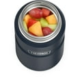 thumbnail image 3 of Thermos Stainless King Vacuum Insulated Food Jar with Folding Spoon, Midnight Blue, 24oz, 3 of 9