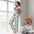 thumbnail image 5 of Wukai Watercolor Turtle Women Pajama Pants Comfy Stretch Drawstring Palazzo Wide Leg Lounge Pant Comfy Sleepwear Yoga Pants-XX-Large, 5 of 6