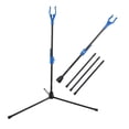 thumbnail image 1 of Soporte para arco recurvo para tiro con arco, colgador para arco compuesto, soporte para arco azul, soporte para arco recurvo tradicional, arco de fibra de vidrio de 17,5 "de altura, 1 of 5