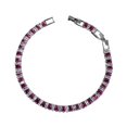 thumbnail image 1 of Minnieouse de diamantes de imitación brillantes de diseño Simple para hombres y mujeres, brazalete de cristal para banquetes de fiesta, pulsera, Ropa, zapatos y accesorios Miscelánea Rosa roja Minnieouse AP014463-01, 1 of 1