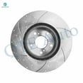 thumbnail image 4 of Set of 12 Front 320mm-Rear 334mm Drilled Slotted Brake Disc Rotors-Ceramic Brake Pad Kit For 2011-2014 Honda Odyssey, 4 of 10