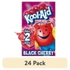 (24 pack) Kool-Aid Unsweetened Black Cherry Powdered Soft Drink Mix, 0.13 oz Packet, Powders