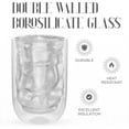 thumbnail image 6 of Elle Decor Insulated Tumbler, Set of 2, Double Wall Crushed Design, 8.5  oz Hiball Glasses, 6 of 7